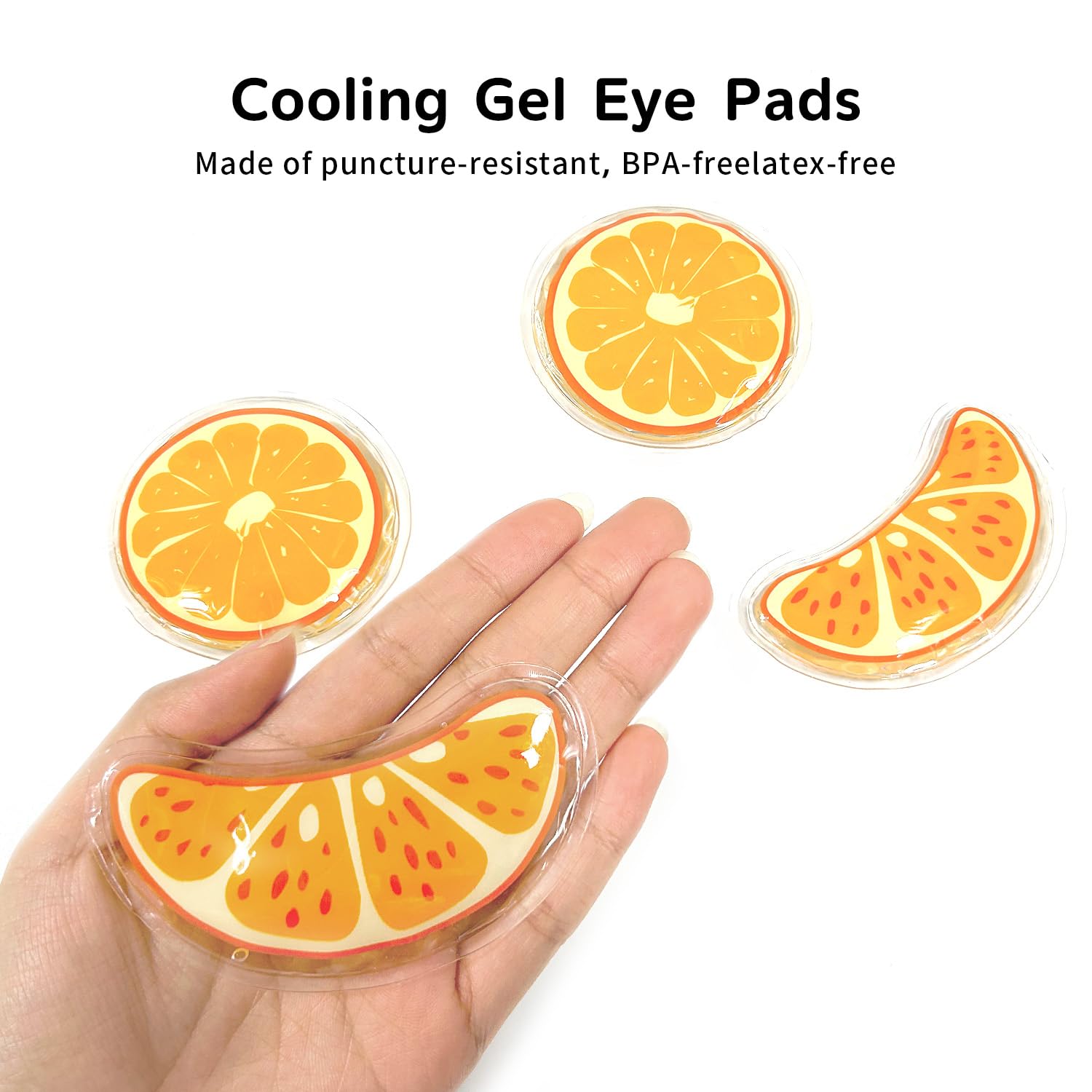 Conbella 4PCS Gel Eye Ice Pack Set Reusable, Cold and Hot Compress for Eyes