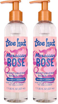 Tree Hut Moroccan Rose Moisturizing Shave Oil,Hydrating Gel-to-Oil Formula for a Smooth Shave,For All Skin Types,7.7 fl oz,(Pack of 2)