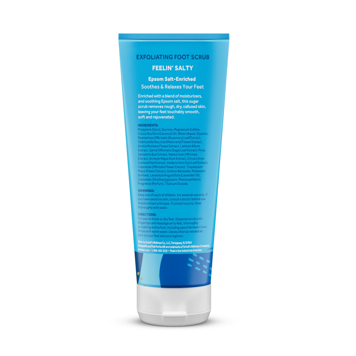 Amopé Rejuvenating Kit - Contains Exfoliating Sugar Foot Scrubs with Epsom Salt, Coffee and a Nourishing Blend of Moisturizers to Rejuvenate, Smooth, Soothe & Relax your Feet, with Foot & Leg Scrubber