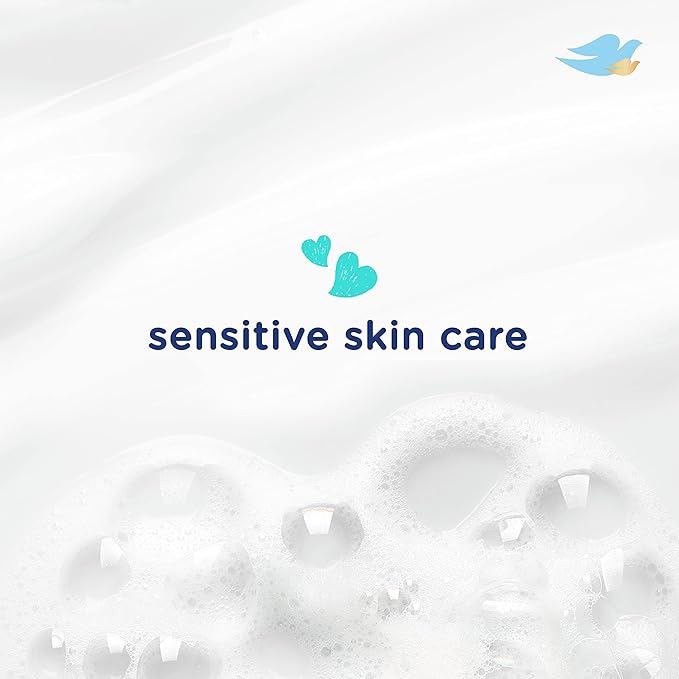 Baby Dove Sensitive Skin Care Baby Wash Fragrance Free Moisture For Baby Bath Time Fragrance Free and Hypoallergenic, Washes Away Bacteria 34 oz (Pack of 3)
