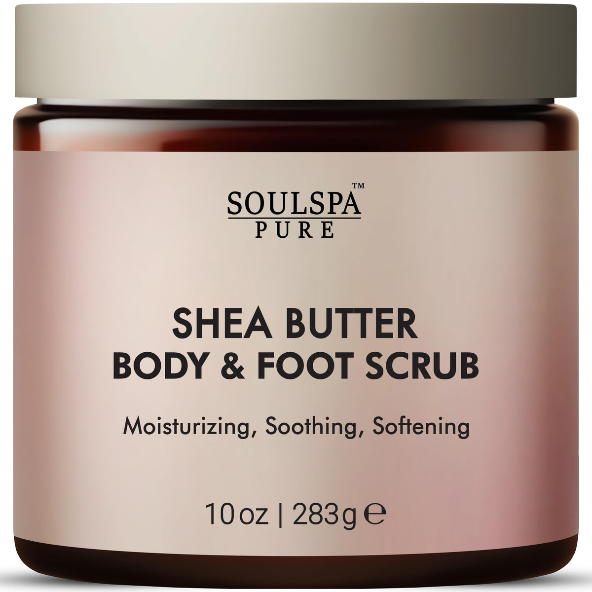 Rose & Almond Body and Foot Scrub with Dead Sea Salt 10 oz
