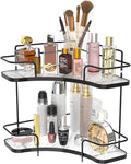 FOLLOWIN 2 Tier Corner Bathroom Counter Organizer, Corner Makeup Organizer