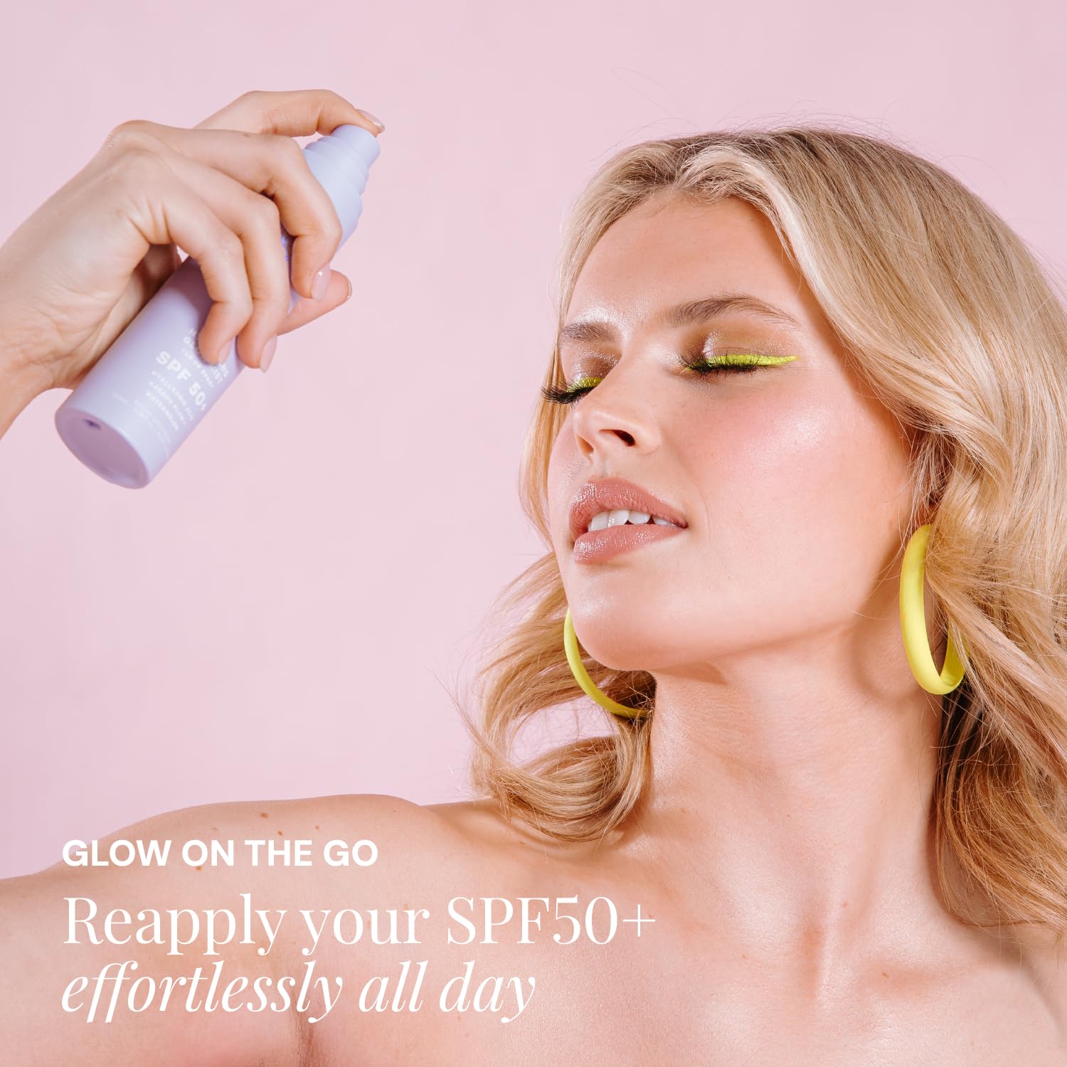 Naked Sundays SPF 50 Hydrating Glow Sunscreen Mist for Face, 75ml