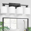 CANMEIJIA 2-Light Bathroom Vanity Light Fixtures, Brushed Nickel