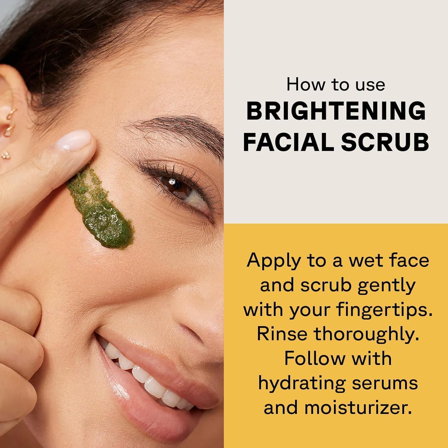 Acure Brightening Facial Scrub - Exfoliating Face Wash - 4 fl oz (2 Pack)