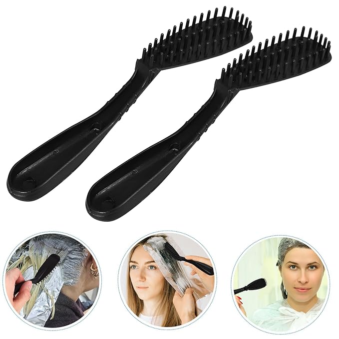 LALAFINA Hair Dye Brush Set with Comb 6 Pcs Salon Hair Coloring Tools for Precise Application and Diy Tinting at Home or Professional Use