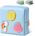 Period Bag for Teen Girls Shark Week Pouch Portable Sanitary Pad Bags for Period Teen Period Pads Pouch for Panty Liners, Tampons, Menstrual Cup - Blue