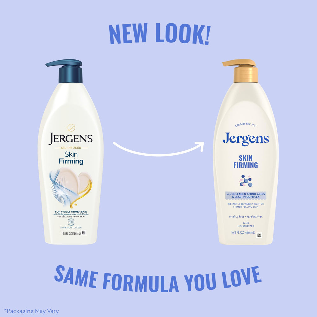 Jergens Skin Firming Body Lotion with Collagen & Elastin, 16.8 fl oz