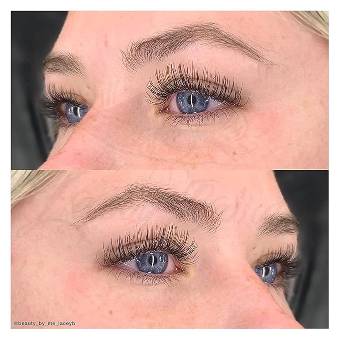 LASHVIEW Eyelash Extensions,Ellipse Flat Eyelash Extensions 0.20mm D Curl 11mm, Black,Individual Lashes,Semi-Permanent Extremely Soft Professional Salon Use
