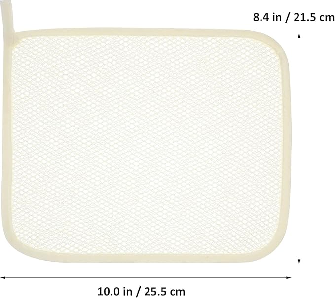 Lurrose Exfoliating Face Washcloth 8pcs Body Scrubber Hanging Bath Cloth African Net Sponge Shower Loofah Skin Wash Towel Facial Makeup Remover for Back Knee Joint