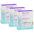 Buf-Puf Facial Sponge, Dermatologist Developed, Removes Deep Down Dirt & Makeup That Causes Breakouts and Blackheads, Reusable, Exfoliating, White, 3 Count