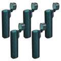Ymapinc 5Pcs Toothpick Holder for Traveling, Snowflake Dark Green Mini Dispenser Pocket Safety Case, Toothpick Container Portable for Outdoor Travel, Camping, Storing Cotton Swabs Pin