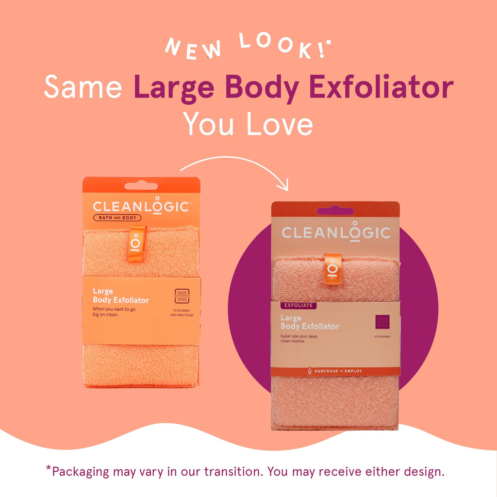 Cleanlogic Exfoliating Body Scrubber - Large Bath and Body - 3 Count
