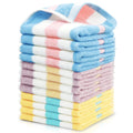 Jacquotha Washcloths Set, 100% Cotton, 12 Pack Wash Cloths, 13” x 13”