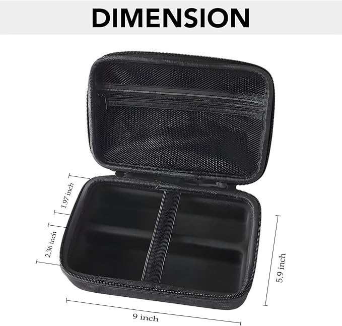 Hard Barber Case, Hair Cutting Clippers Compatible with Ufree for FADEKING for Romanda for Novah for KIKIDO for Wahl Professional Beard Trimmer Grooming Storage Organizer Bag Guard for Travel Razor