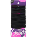 Goody Ouchless Hair Elastics – No Pull, No Breakage, Tangle-Free Hold for Fine Hair – 50 Count, Black, Long-Lasting Ponytail Holders for Women