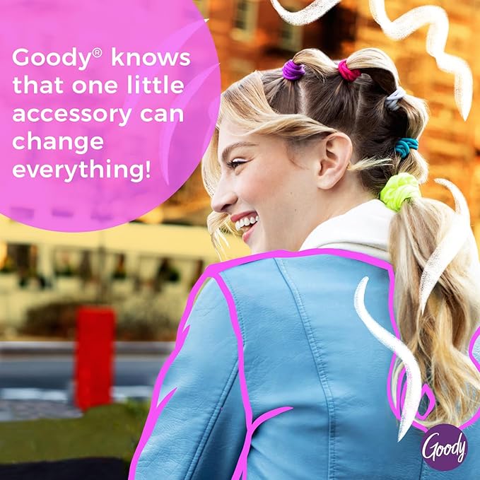 Goody Ouchless Seamless Hair Elastics, 10 Ct,Warm Tones, Damage-Free Gentle Hold Ties, No Snag or Pull, For All Occasions, Chic Styling Accessories for Women & Men, All Hair Types