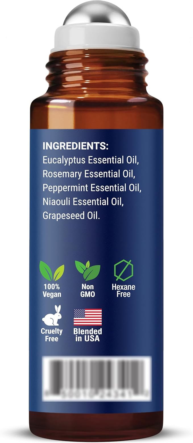 Breathe Essential Oil Roll-On 10 ml - Eucalyptus Essential Oil Roller