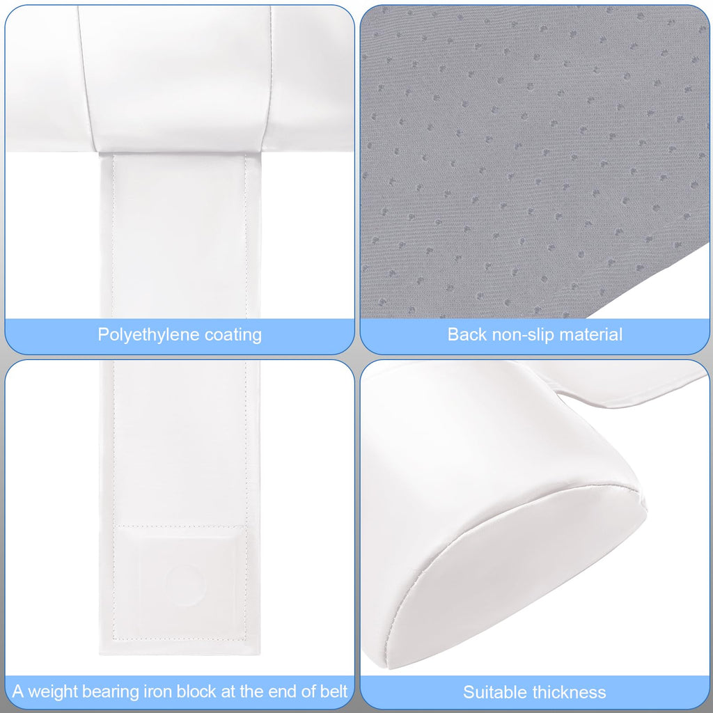 Pinkunn 2 Pcs Hot Tub Headrest Bathtub Headrest Pillow Waterproof Spa Head Pillows with Weighted Back for Bath Neck Head and Back Support Women Men(White)