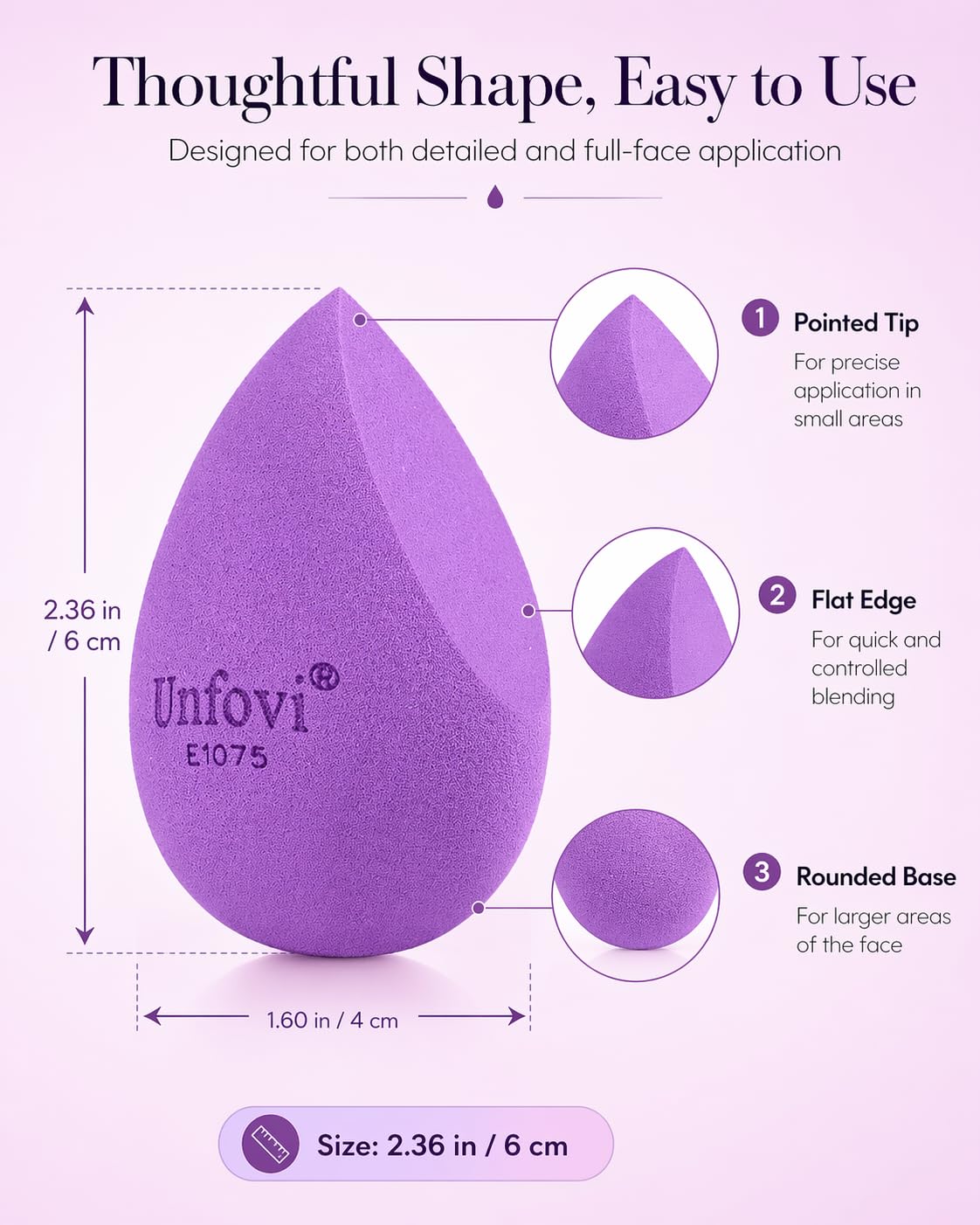 7-Pack Makeup Sponges Set, Cosmetic Sponge for Foundation & Concealer, Latex-Free Reusable Beauty Face Blender, Soft Makeup Blenders for Liquid, Cream, Powder Wet/Dry Application (Multi)