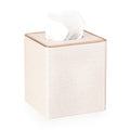 Sumnacon Square Linen Tissue Box Cover - Stylish Cube Tissue Box Holder with Magnetic Bottom, Decorative Tissue Box for Vanity Toilet Tank Dresser Night Stand Table Countertop Office Car, Beige