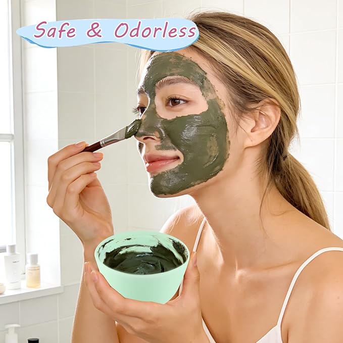 Multicolor Silicone Mixing Bowls Facial Mask Serve Bowl Cosmetic Beauty Tool with Stirring Sticks for Skincare DIY Craft Home Salon - 12 Pcs