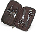 CONTACTS Full Grain Leather Manicure Set Case for Men Hairdressing and Nail Clipper Tool Organizer Travel Grooming Kit Pouch Empty Pouch by Handmade (Case Only)