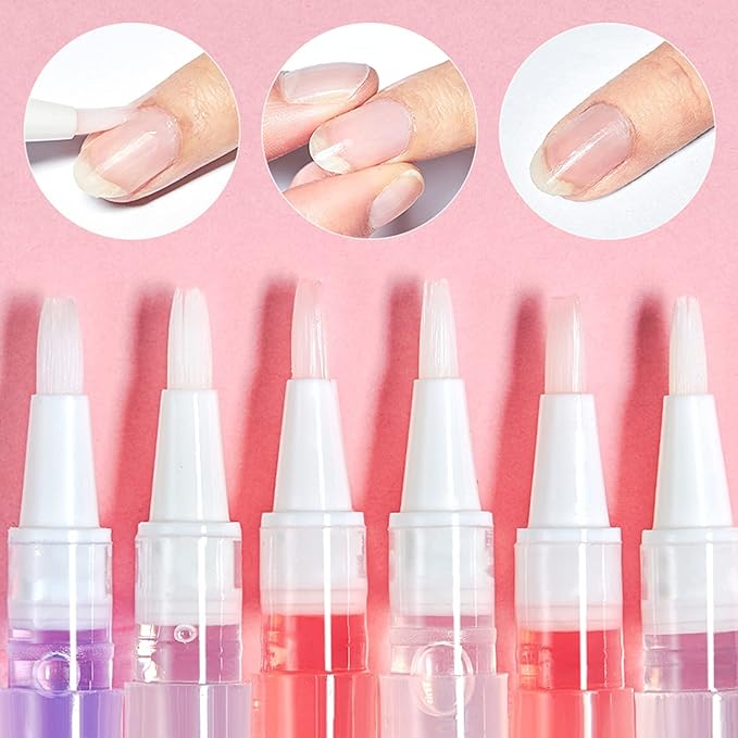SULLMAR Nail Cuticle Oil Pen 18 Scents Gel Nail Oil Pen Nourishment Polish With Vitamins Moisturized Cuticle Care