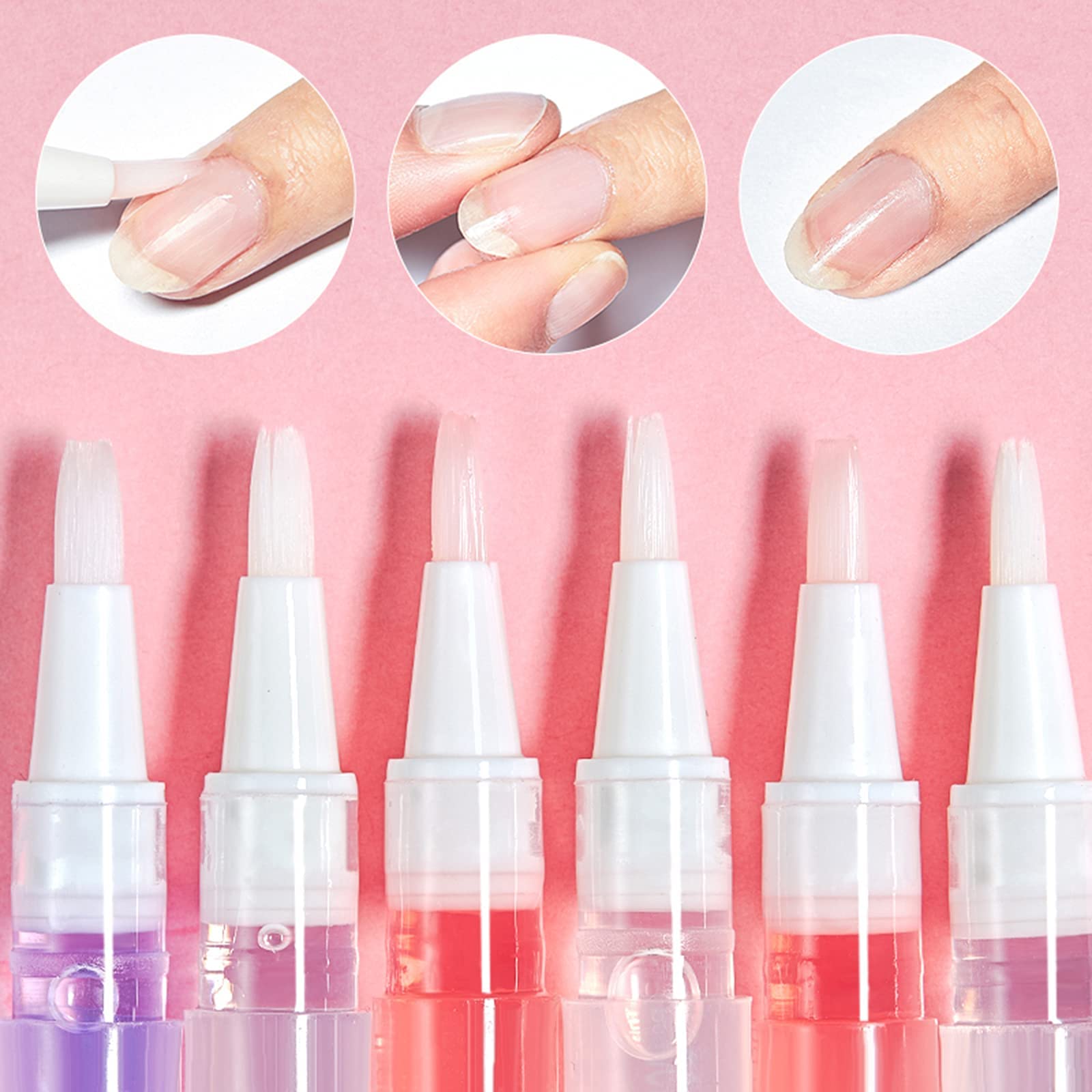 SULLMAR Nail Cuticle Oil Pen 18 Scents Gel Nail Oil Pen Nourishment Polish With Vitamins Moisturized Cuticle Care
