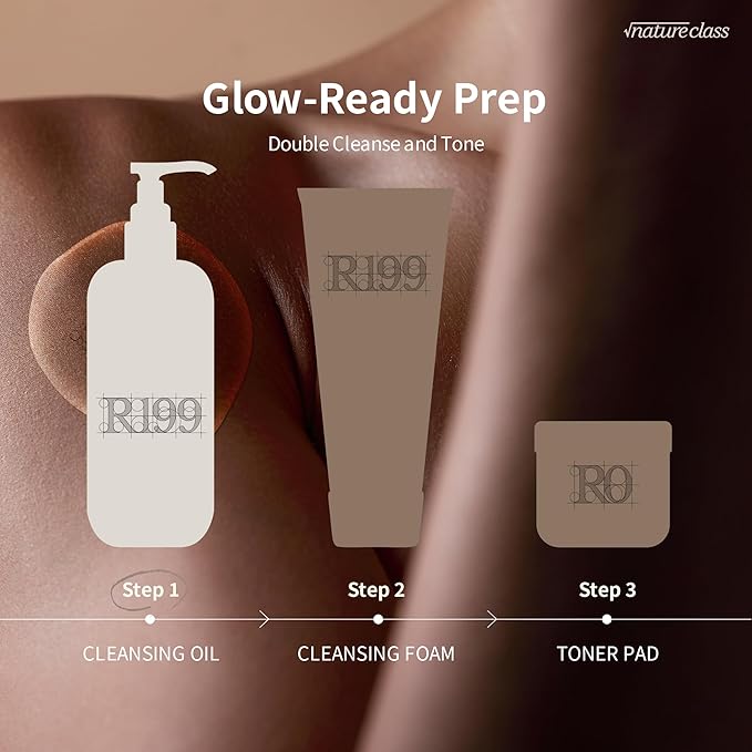NATURECLASS R199 Rice Cleansing Oil Face Cleanser Korean Skincare Makeup Remover Oil Cleanser for Face Blackhead Remover Pore Control Double Cleansing Sensitive Skin 6.76 fl oz