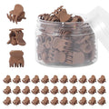YOHAMA 36Pcs Dark Brown Mini Hair Claw Clips for Women&Girls, Bangs Clamp