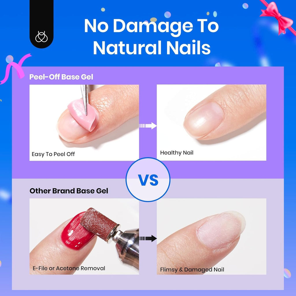 Beetles Peel Off Gel Base Coat 15ml Easy Removal for Gel Polish