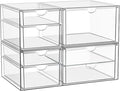 Stackable Storage Drawers, Acrylic Organizers,7 Drawers