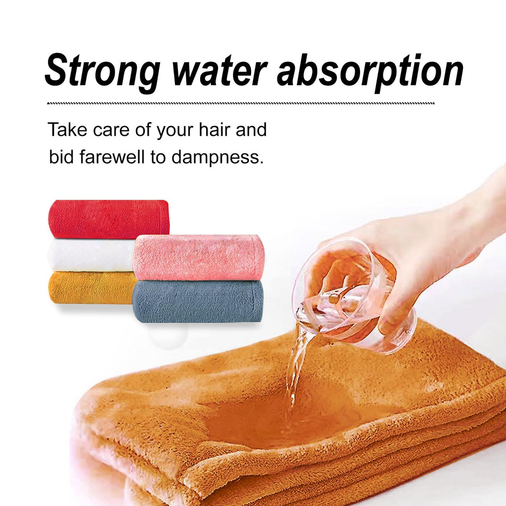 AGKXHDEC Microfiber Hair Drying Towel Wrap,Hair Turbans Towel for Wet Hair
