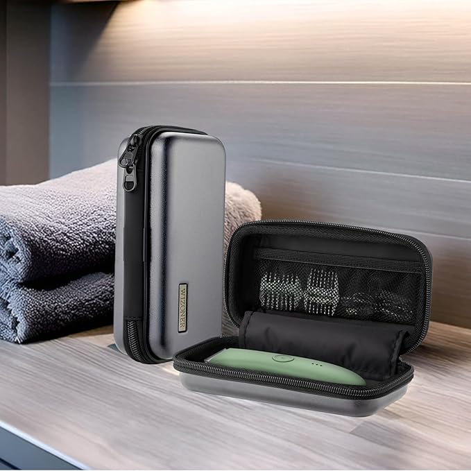 Trimmer Case, Razor Storage Bag Shaver Travel Hard EVA Box for Electric Trimmer and Accessories - Case Only (Gray)