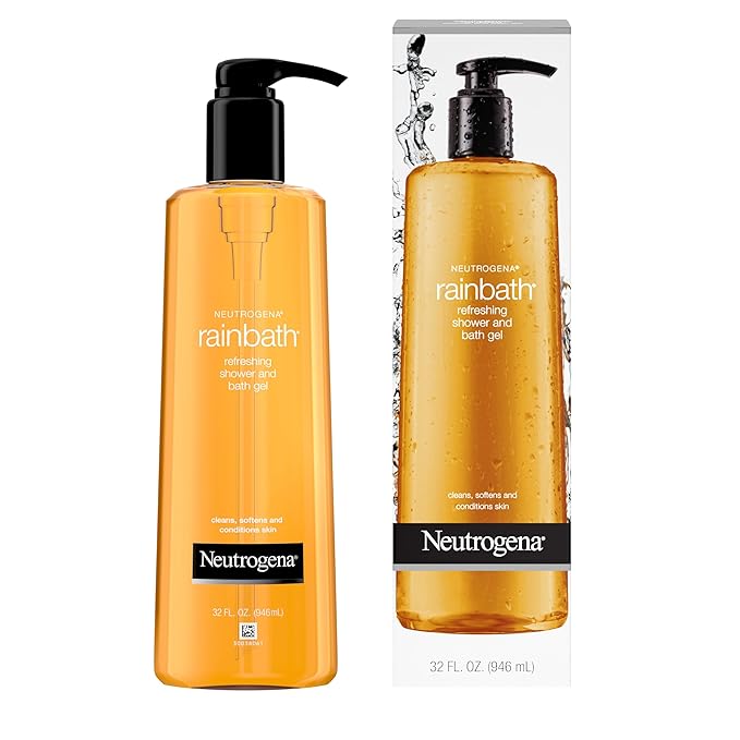 Neutrogena Rainbath Refreshing Shower Gel, Moisturizing Body Wash for Men and Women, Cleans, Softens, and Conditions Skin, Creamy Lather Ideal for Leg-Shaving, Spa-Like Experience, 32 fl oz