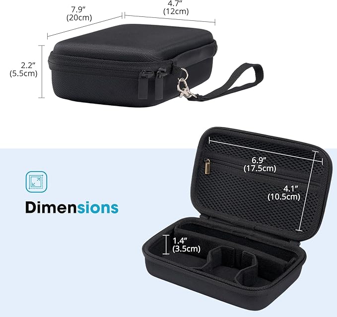 ProCase Hard EVA Travel Case for Electric Hair Clipper Trimmer, Protective Storage Organizer Bag for Beard/Body/Bikini Trimmer & Shaver -Black