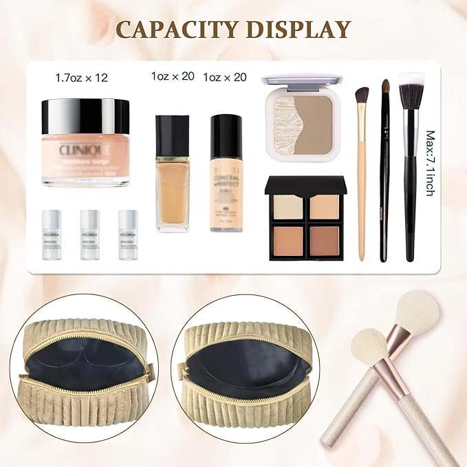 COSHAYSOO Sister Birthday Gifts for Women Best Friend Bestie Friendship Fashion Makeup Bag Make Up Cosmetic Pouch Travel Size Toiletries Skin Care Essentials Organizer Velvet Initial Letter J