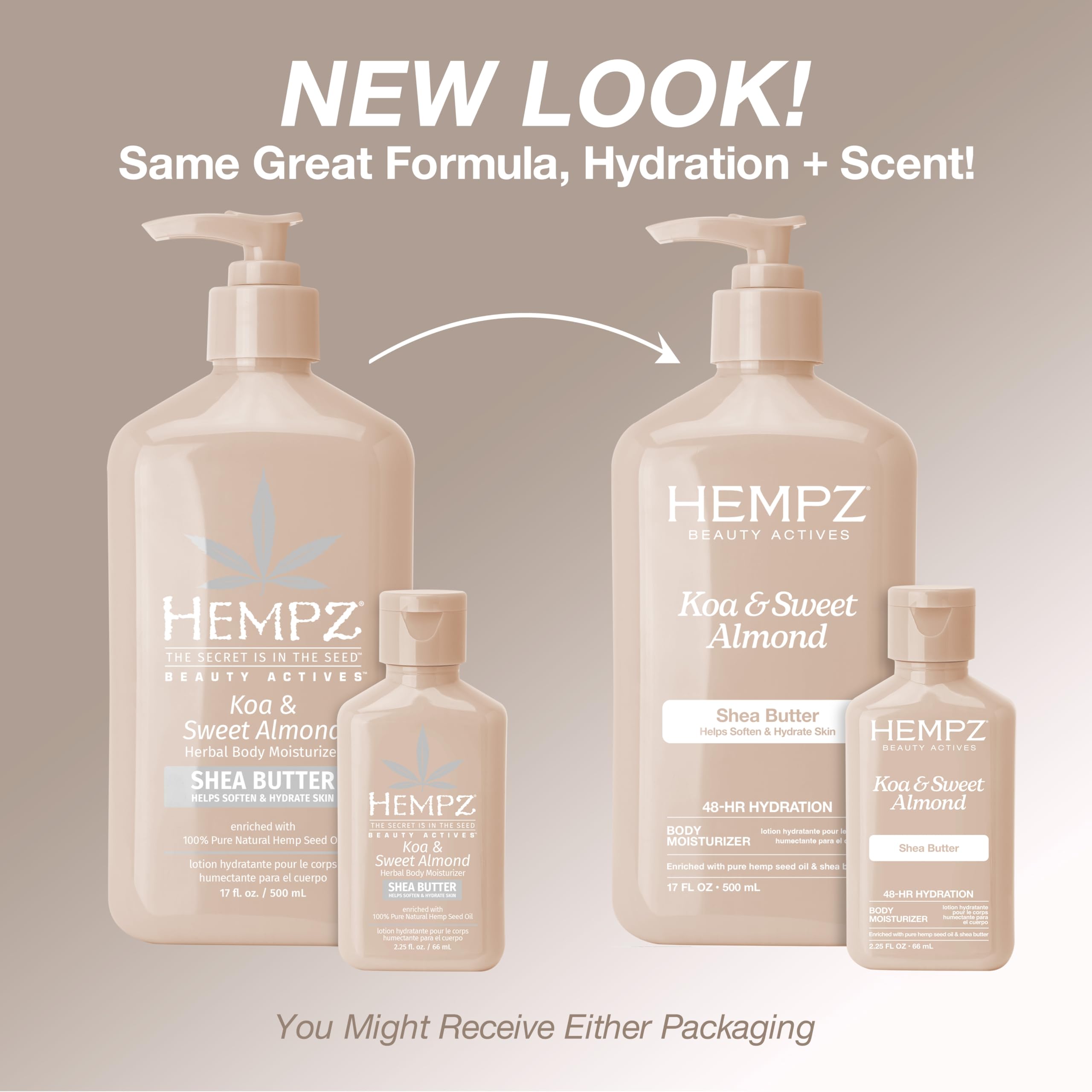 Hempz Koa & Sweet Almond Moisturizing Body Lotion - 17 Fl Oz