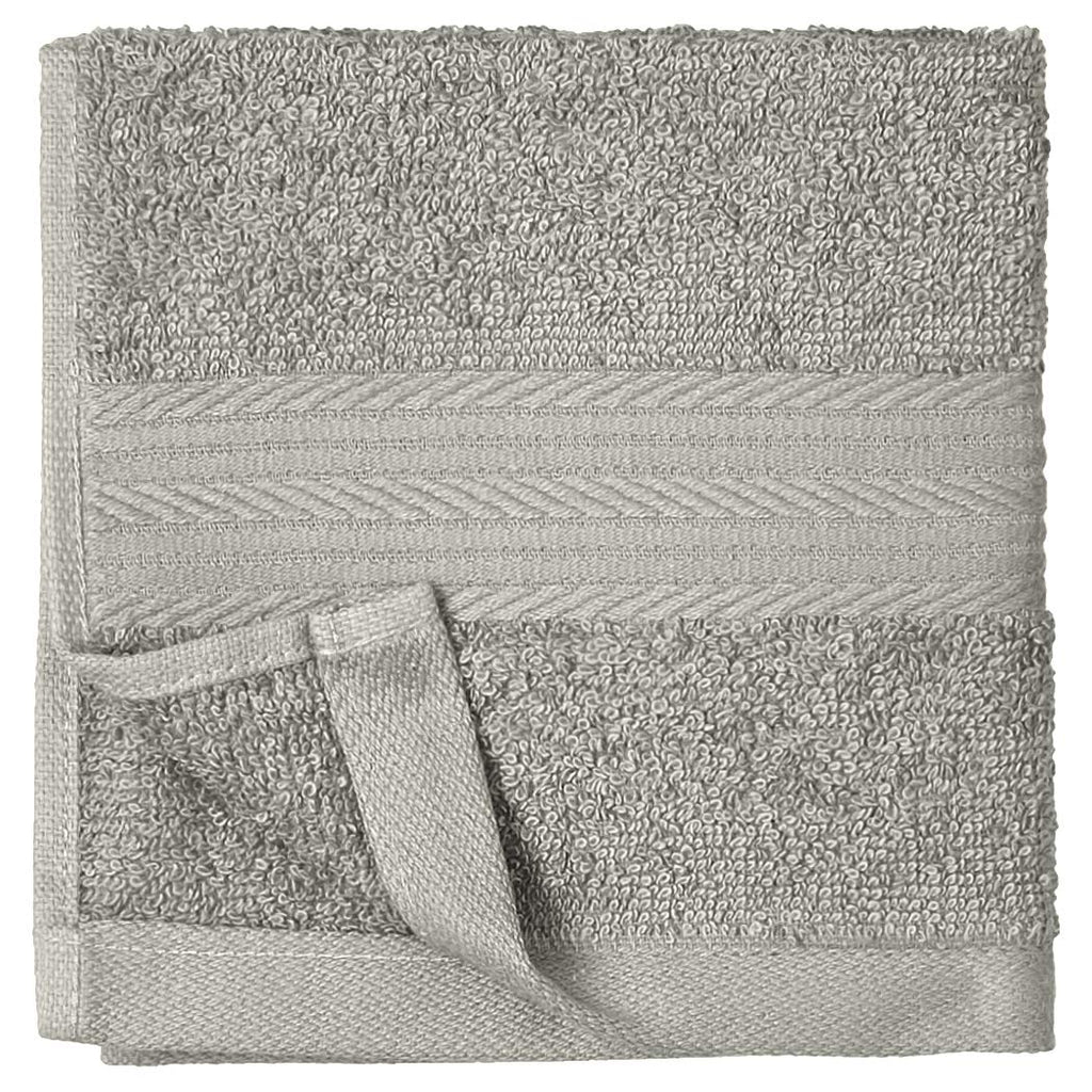 Amazon Basics Highly Absorbent Cotton Washcloths for Bathroom, Machine Washable, Fade-Resistant, 12 x 12 inches, Gray, 12-Pack