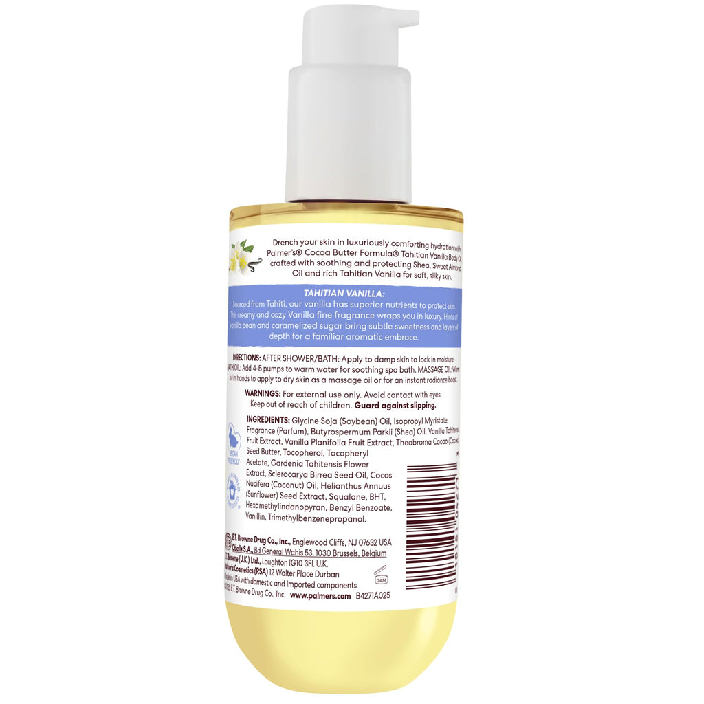 Palmer's Tahitian Vanilla Body Oil, Cocoa Butter Formula (6.5 Fl Oz)