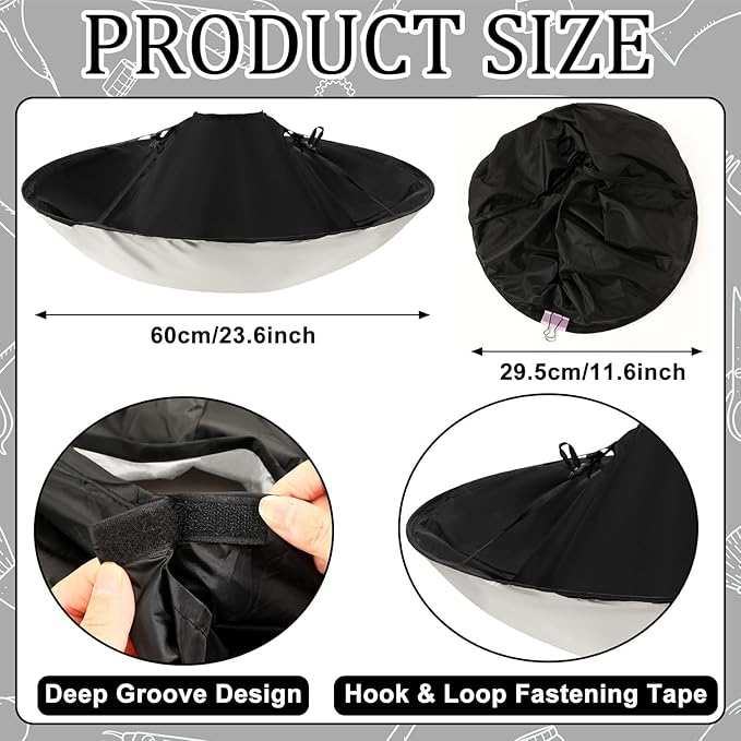 FEBSNOW Hair Cutting Cloak Cape Foldable Haircut Umbrella Cape for Adults