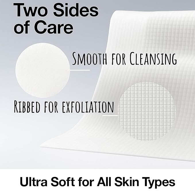 Shimmer Anna Shine XL Disposable Face Towels – 50 Count Ultra-Soft Lint-Free Dry Facial Wipes, 100% Viscose Towels for Skincare, Makeup Removal & Sensitive Skin