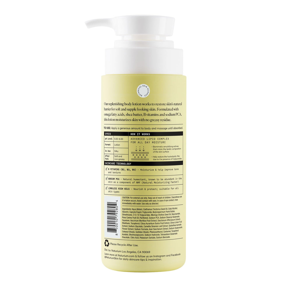 Naturium Bio-Lipid Restoring Body Lotion, Omega Fatty Acids, 14 fl oz