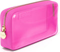 Embla Medium Clear Makeup Bag Travel for Toiletries Cute Make Up Nylon Organizer Pouches Quart Size Cosmetic Bags for Women Girls Zipper Toiletry Skincare Pouch Organizer for Purse Hot Pink
