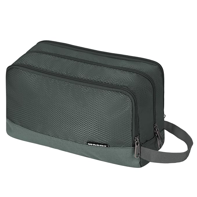 WANDF Travel Toiletry Bag for Men, Small Dopp Kit for Toiletries
