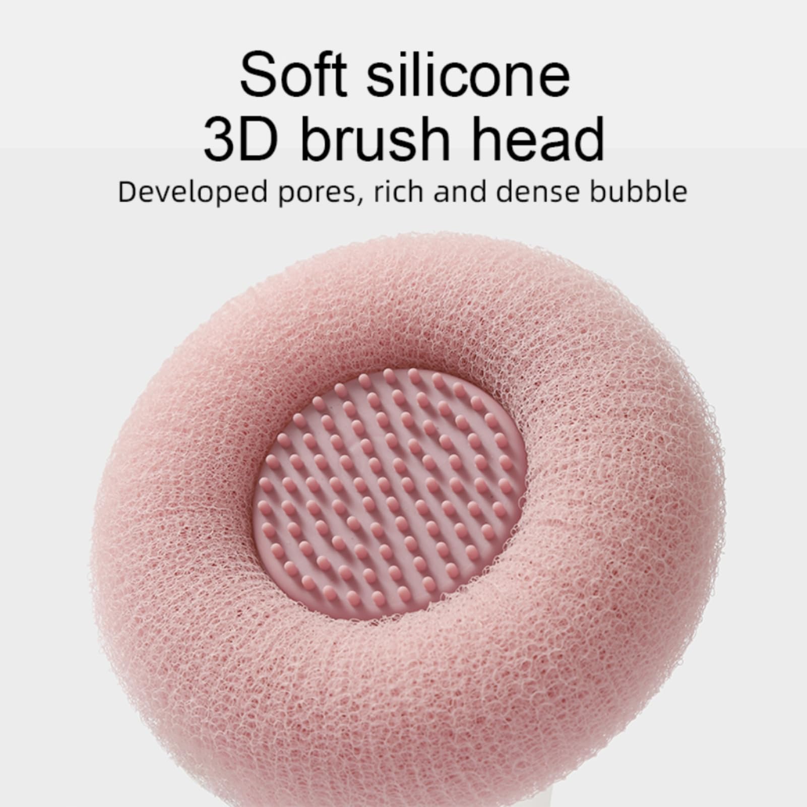 Soft Sunflower Bath Ball with Suction Cup Hook, 3D Textured Mesh Exfoliating Bath Sponge Cleaning Brush，New Silicone Massage Center for Deep Cleansing (Off-White+Flesh Pink+Purple)
