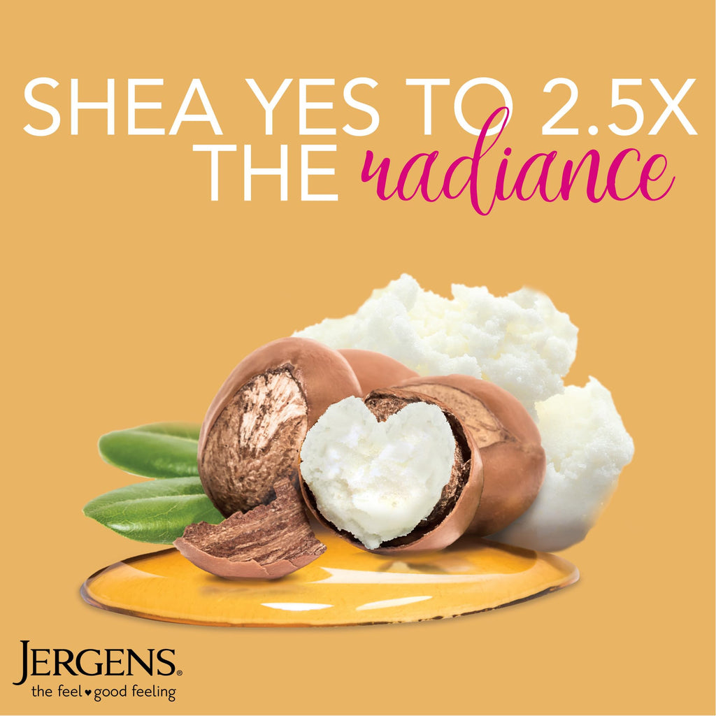 Jergens Shea Butter Body Lotion, Deep Moisturizer for Dry Skin, 16.8 fl oz