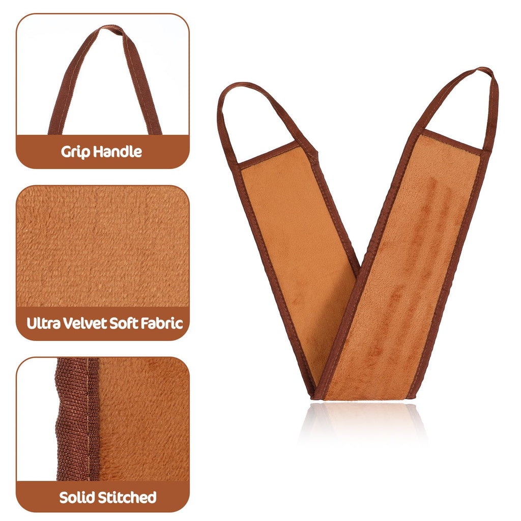TIESOME 4 Pcs Self Tanning Mitt Applicator Kit, 4 in 1 Reusable Tanning Glove Accessories with Back Lotion Applicators for Your Back for Face Body Streak Free Tan Mitt (brown)