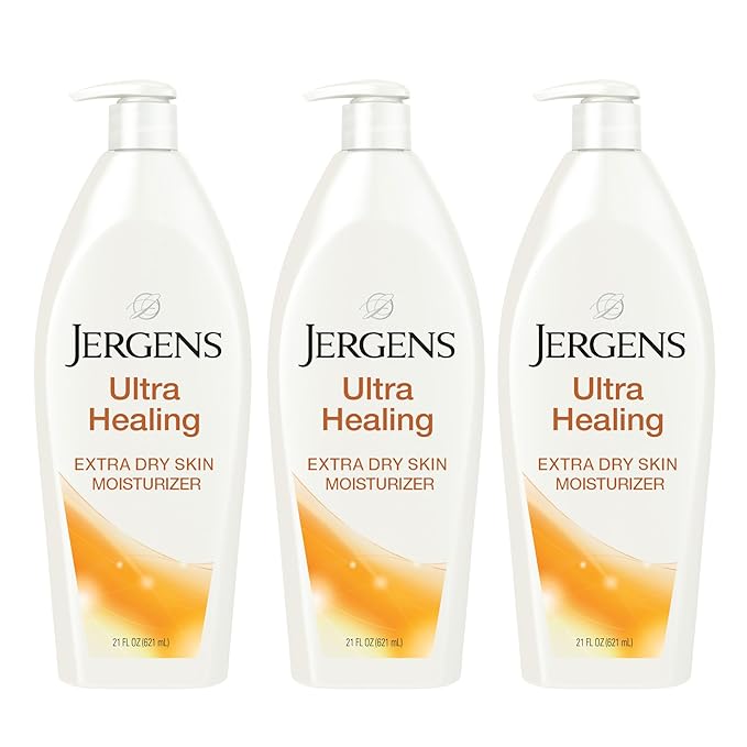 Jergens Ultra Healing Body Lotion, Moisturizer for Dry Skin, 21 fl oz, 3pk